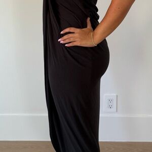 Joie One Shoulder Dress in Black